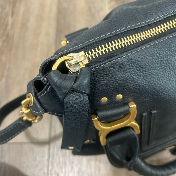 Chloé Marcie Leather Satchel - Black - Picture 8 of 14